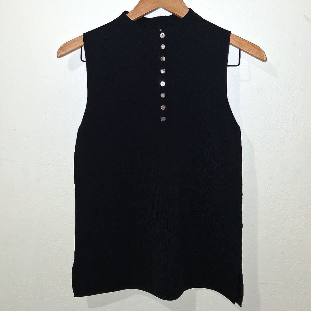 MM LAFLEUR Malki Black Jardigan Knit Top - Picture 5 of 10